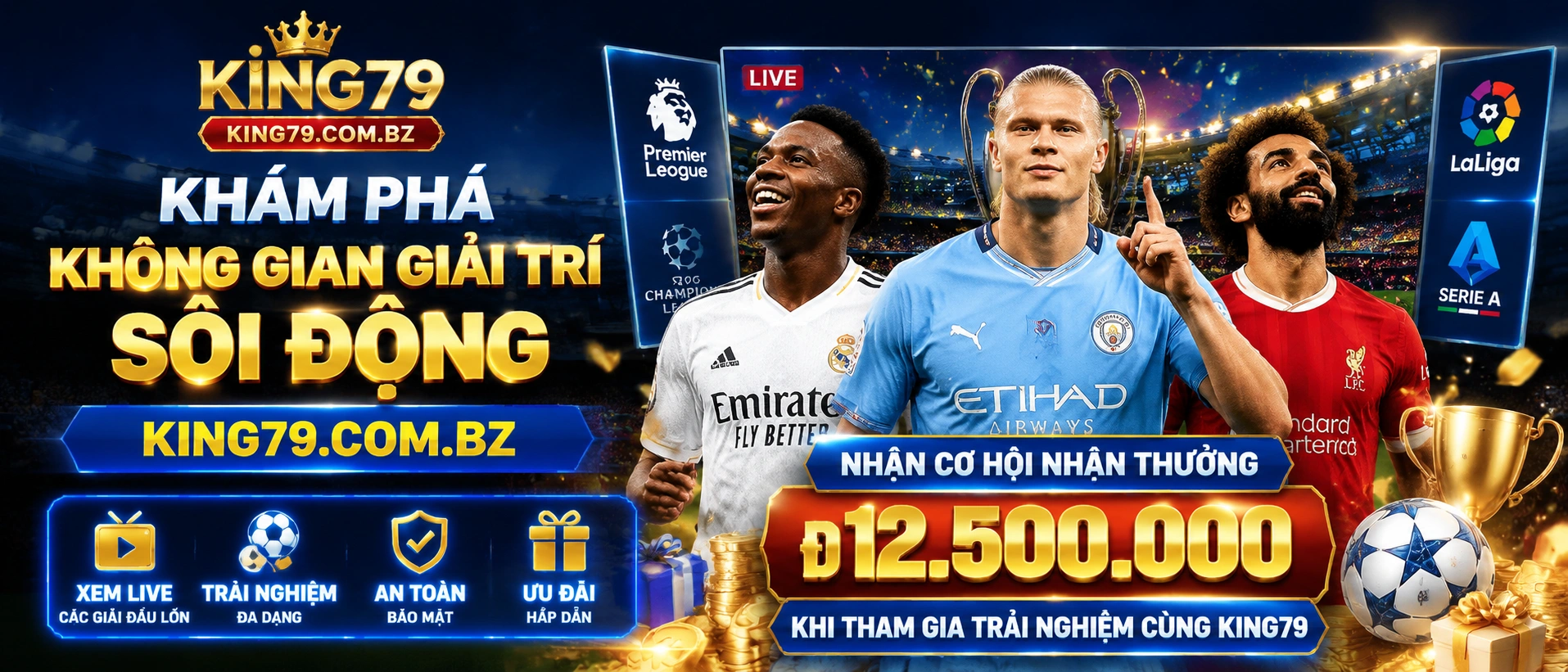KING79 giao diện trang chủ casino trực tuyến